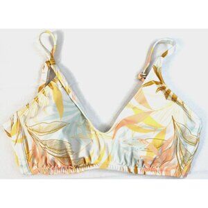 Wild Fable Bikini Top D/DD Pastel Tropical Print Swimwear Soft Girl Y2K 90s 2000